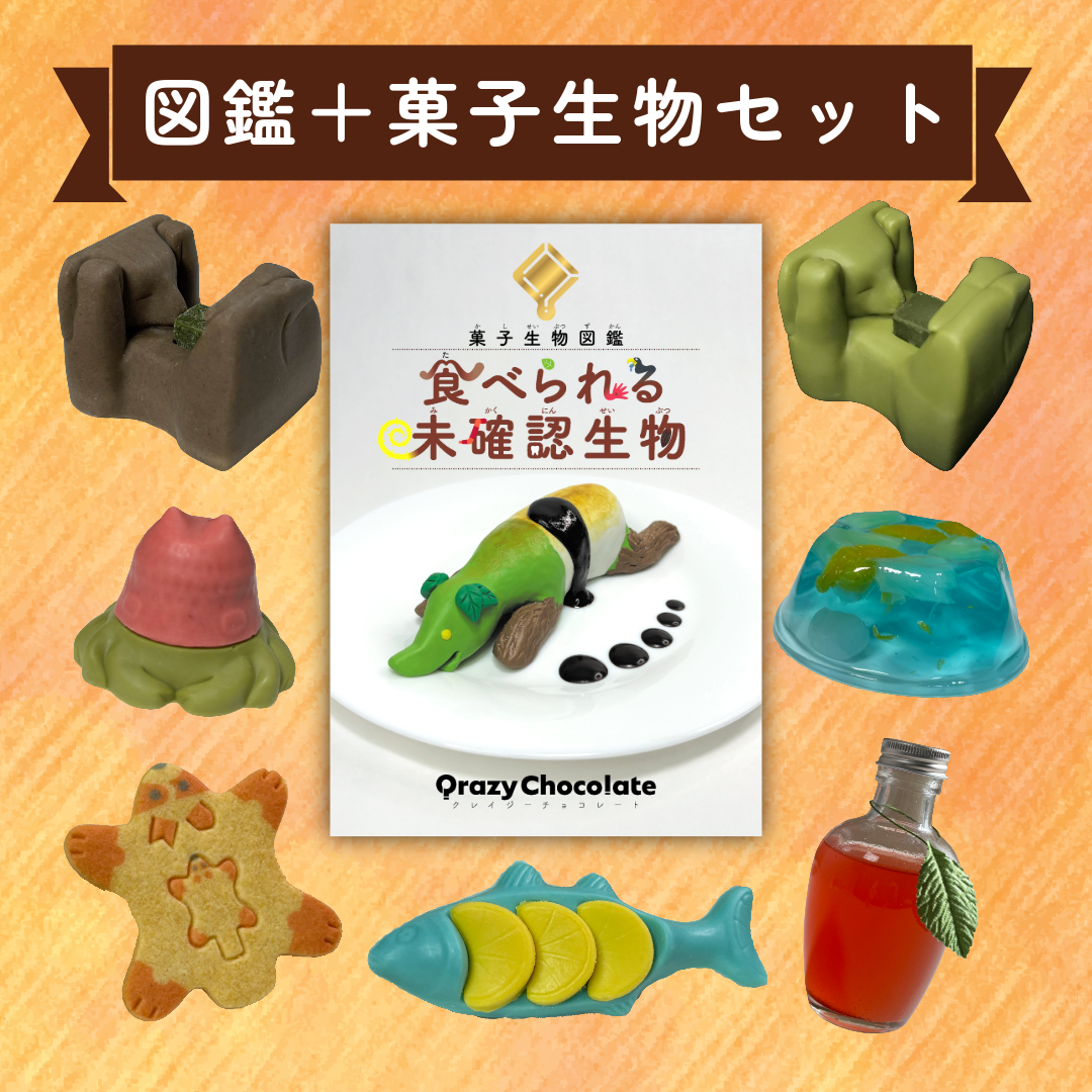 菓子生物研究セット【図鑑＋菓子生物】 – Qrazy Chocolate