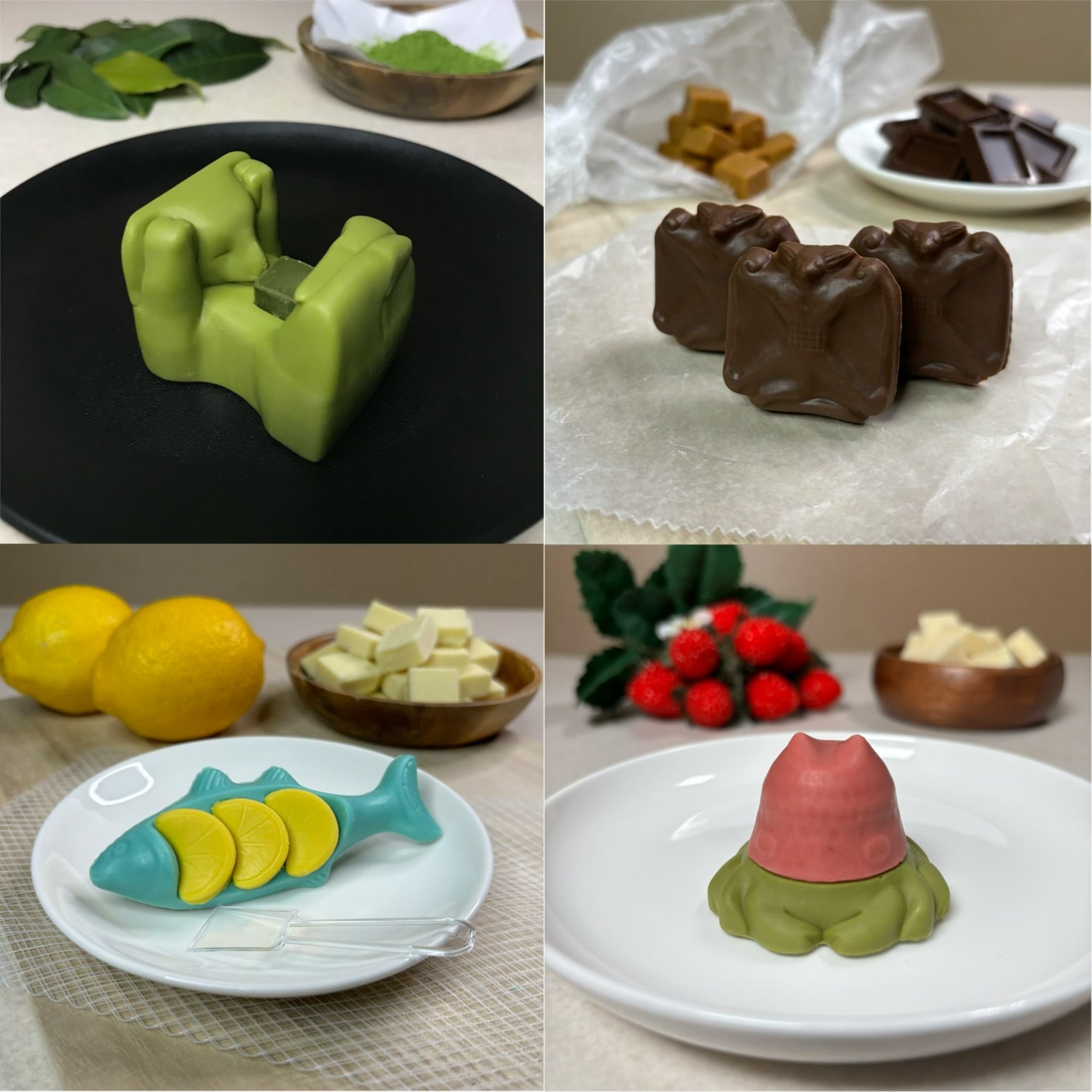 果物 cyaro 菓子生物4種セット – Qrazy Chocolate