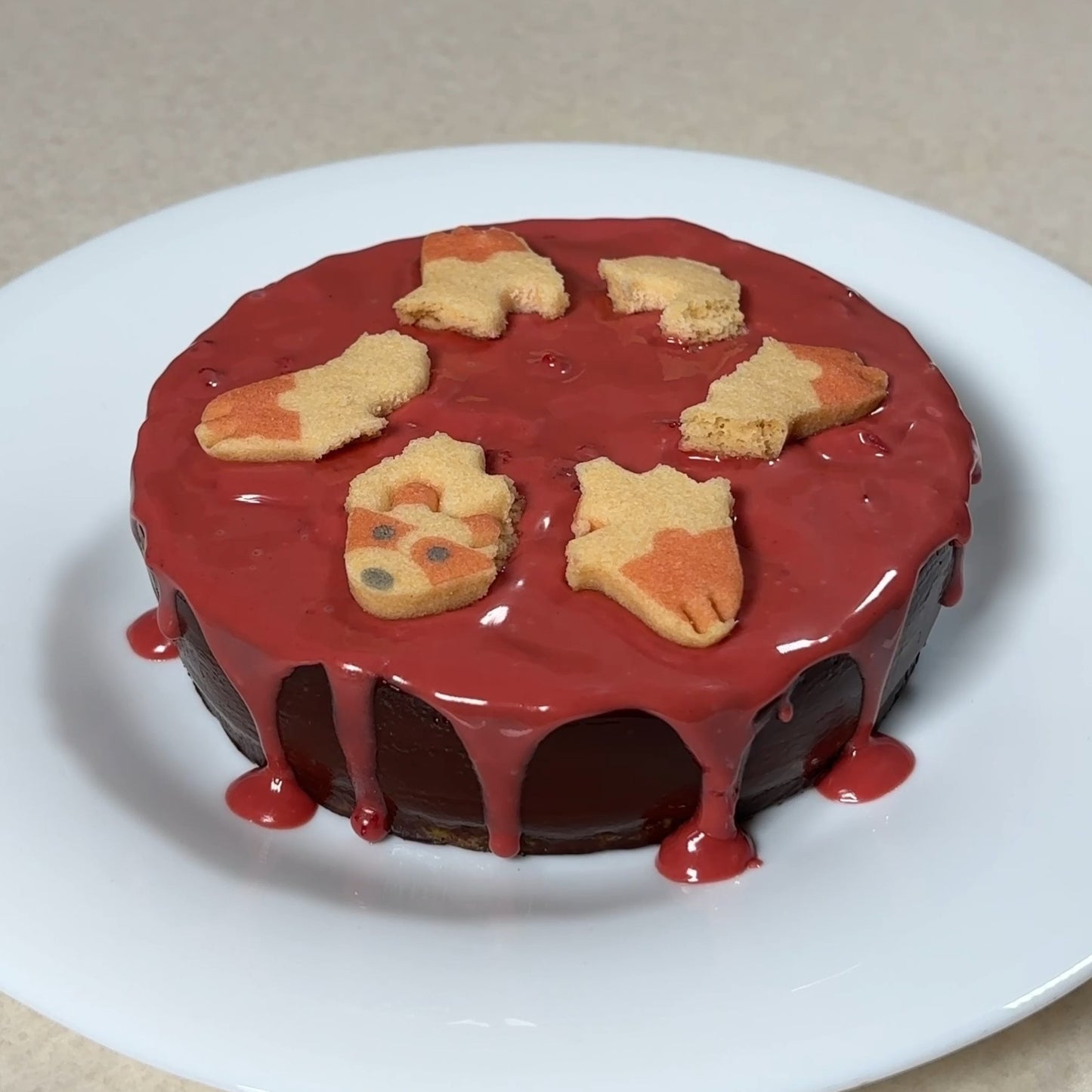 バターカタヌキの親子クッキー