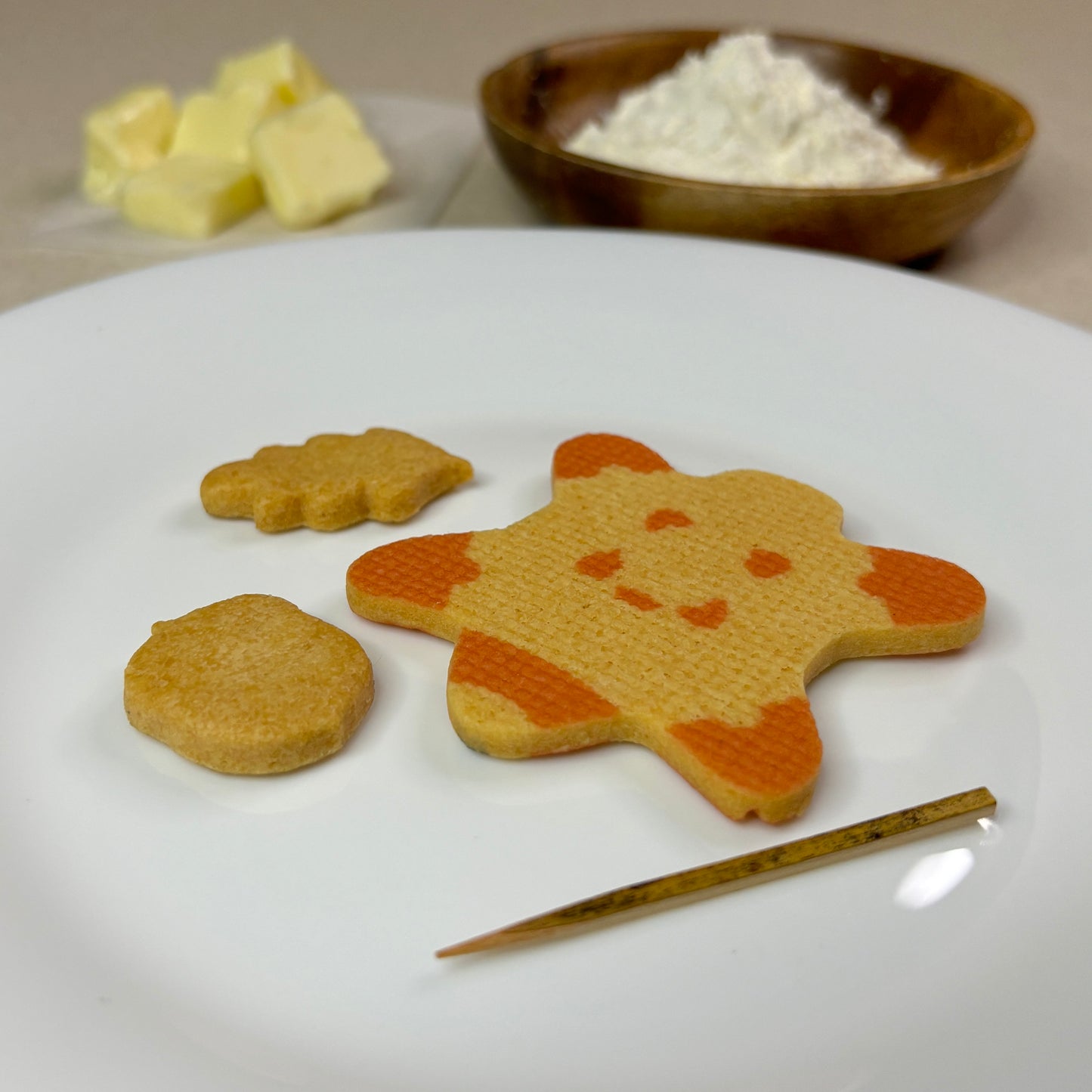 バターカタヌキの親子クッキー